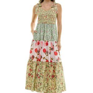 Nanette Lepore Floral Maxi Dress, Yellow, size Medium